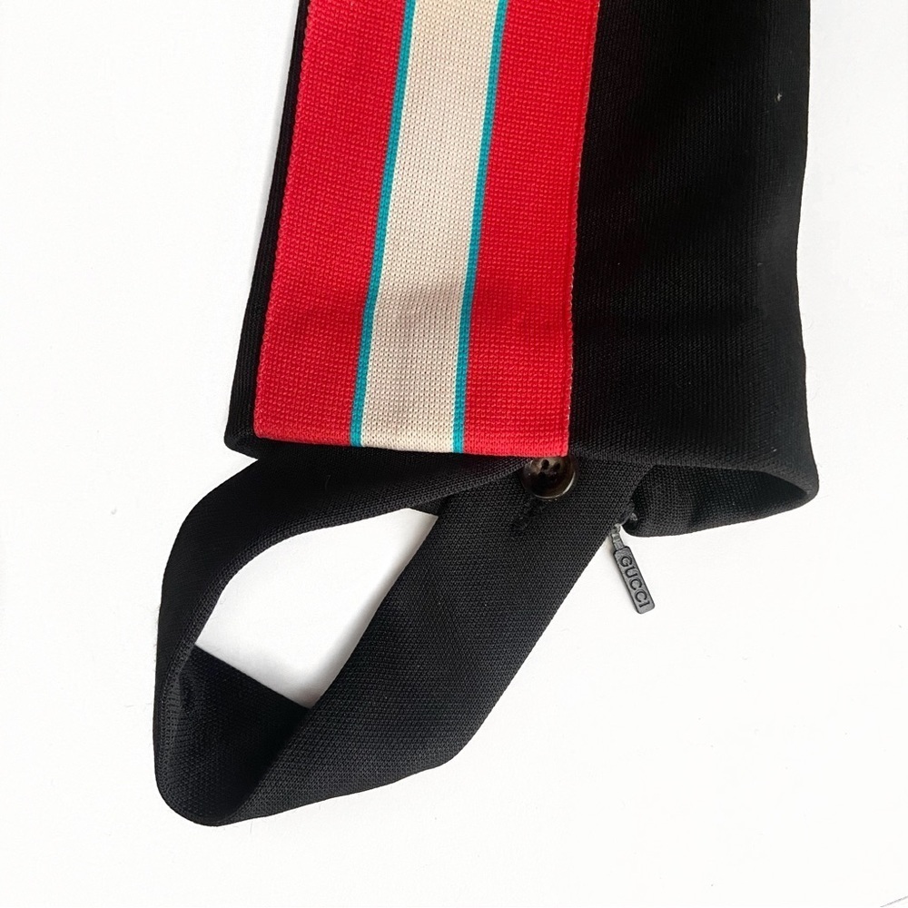 GUCCI Technical Jersey Stirrup Leggings w/ Logo - Picture 7 of 12